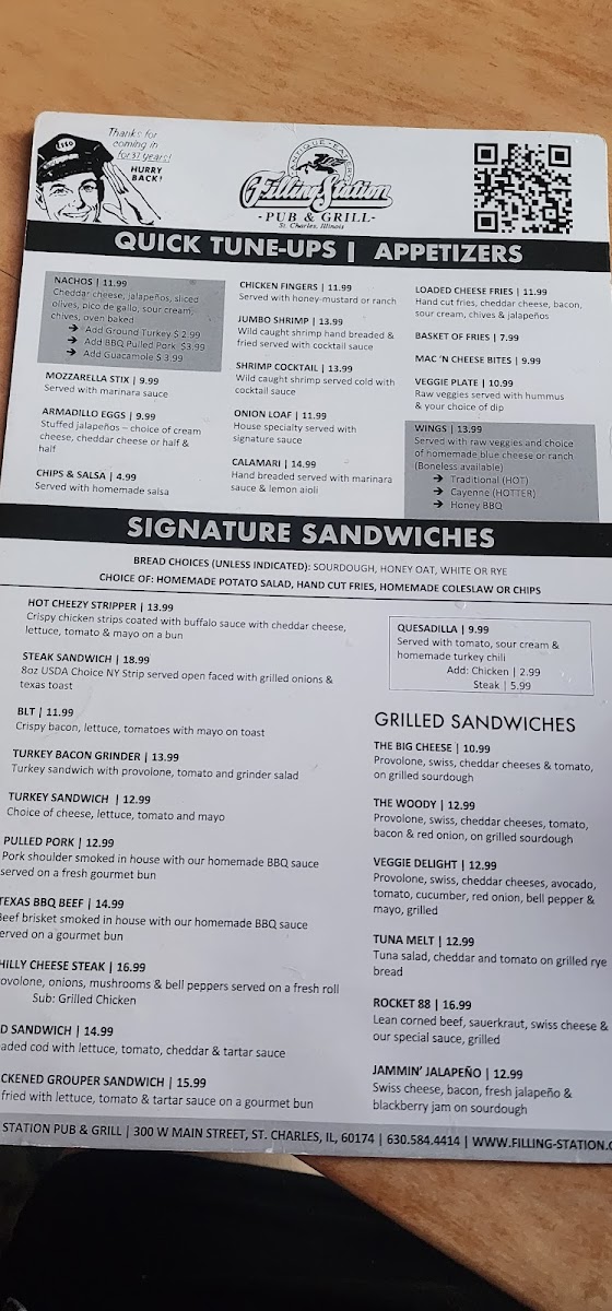 Menu The Filling Station Pub & Grill-6